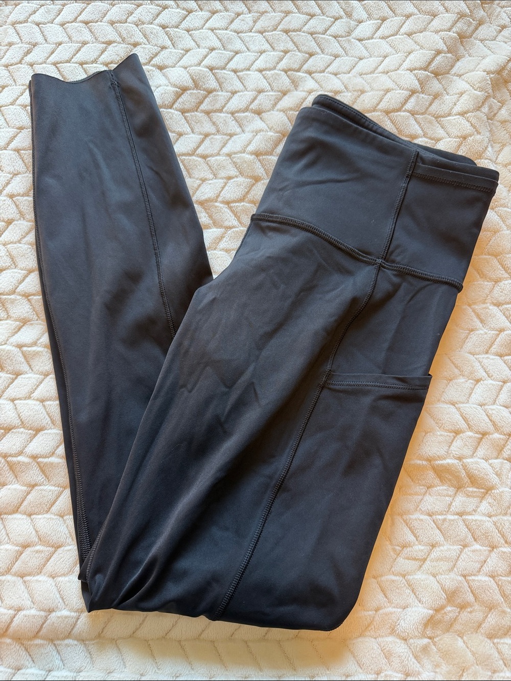Lululemon Fast & Free 7/8 Tight Non-Reflective 25" Black Size 6